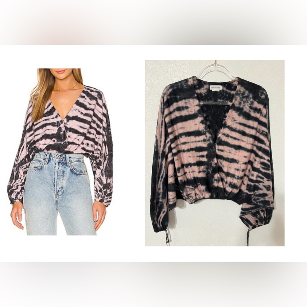 Revolve Lovers and Friends Tie Dyed Whimsical Natural Fibers Draped Dramatic